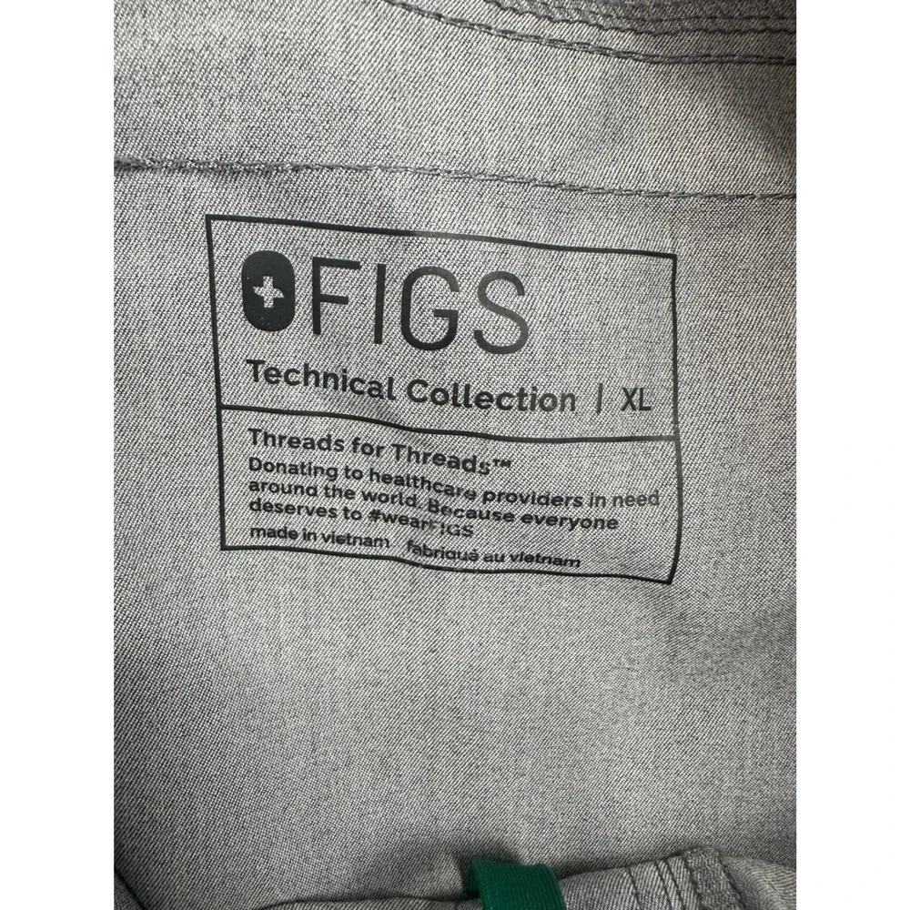FIGS Axim Scrub Pants Mens XL Gray‎ T2001 Technical Collection Cargo